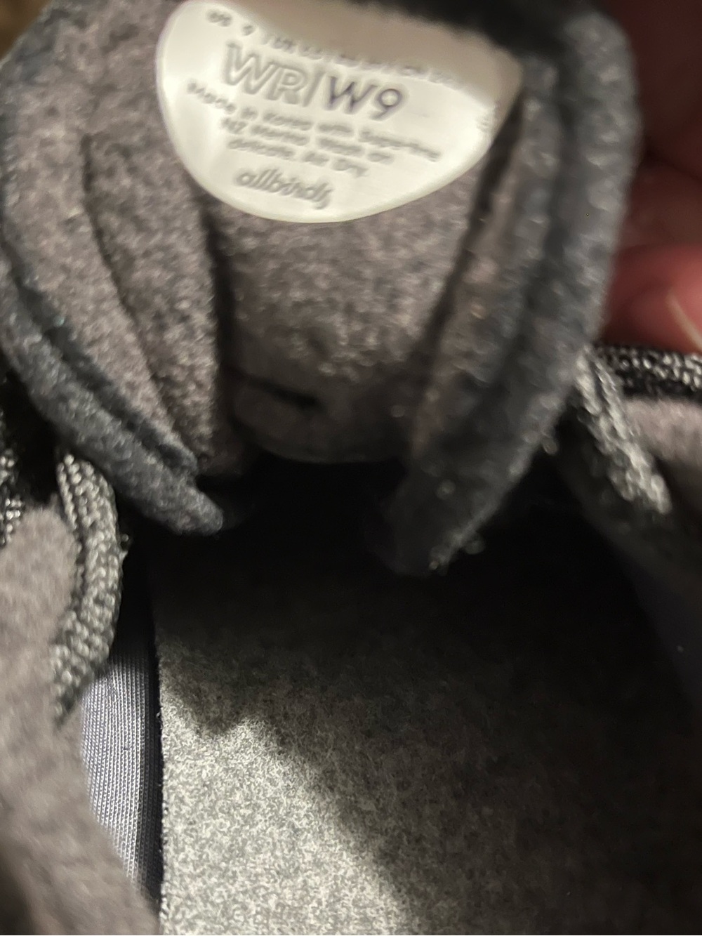 Allbirds Wool Runner True Black womens size 9 - Picture 7 of 8